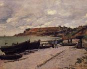 克劳德莫奈 - Sainte-Adresse, Fishing Boats on the Shore